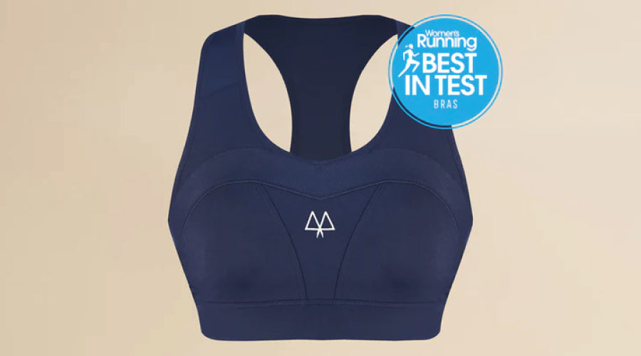 MAAREE Empower Sports Bra with Overband Technology in Navy and is awarded 'Best in Test'