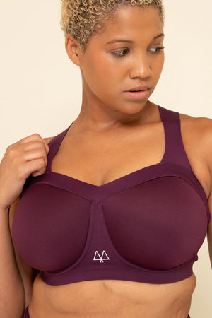 Maaree Battle Encapsulation sports bra plum