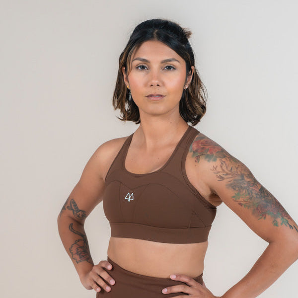 MAAREE Empower sports bra in coffee