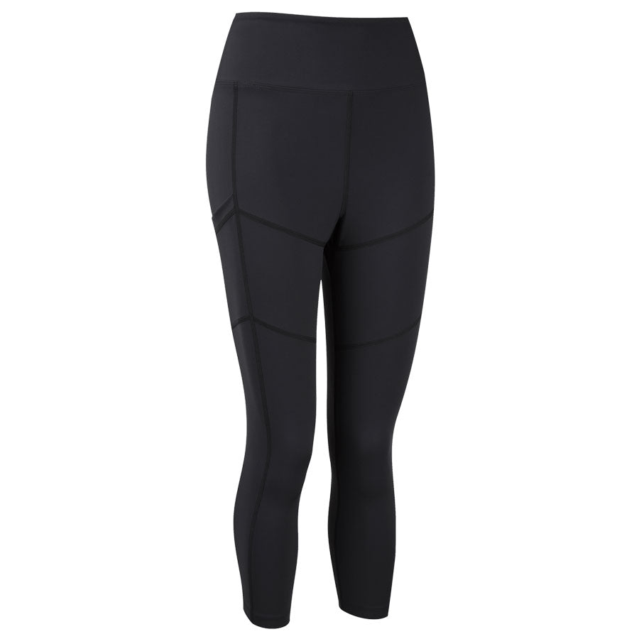 MAAREE High-Waisted Cult Cropped Leggings in Black, Best for Gym, Running and Fitness Classes